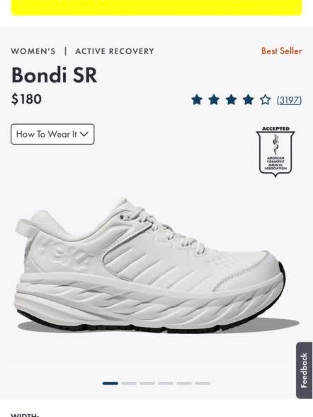 Hoka Bondi SR Women's size 11